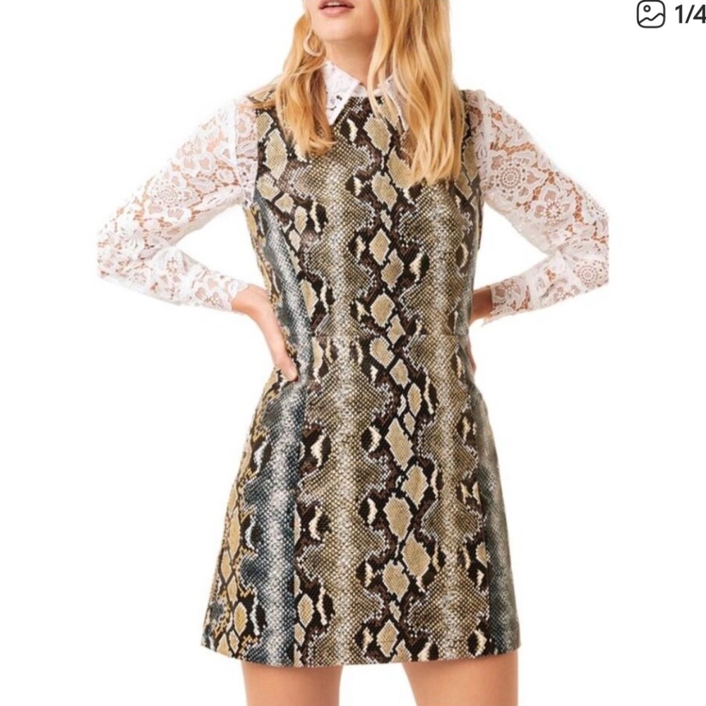French connection snakeskin shift dress 2